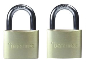 Aluminium Padlock Twin Pack 40mm DEFDFAL4T