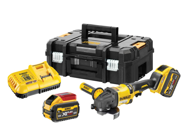 DCG418X2 XR FlexVolt Grinder 125mm 54V 2 x 9.0Ah Li-ion DEWDCG418X2 - Image 3