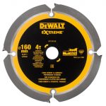 Extreme PCD Fibre Cement Saw Blade 160 x 20mm x 4T DEWDT1470QZ