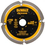 Extreme PCD Fibre Cement Saw Blade 190 x 30mm x 4T DEWDT1472QZ