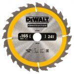 Portable Construction Circular Saw Blade 165 x 20mm x 24T DEWDT1934QZ