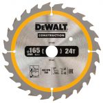 Cordless Construction Trim Saw Blade 165 x 20mm x 24T DEWDT1949QZ