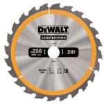 Stationary Construction Circular Saw Blade 250 x 30mm x 24T DEWDT1956QZ