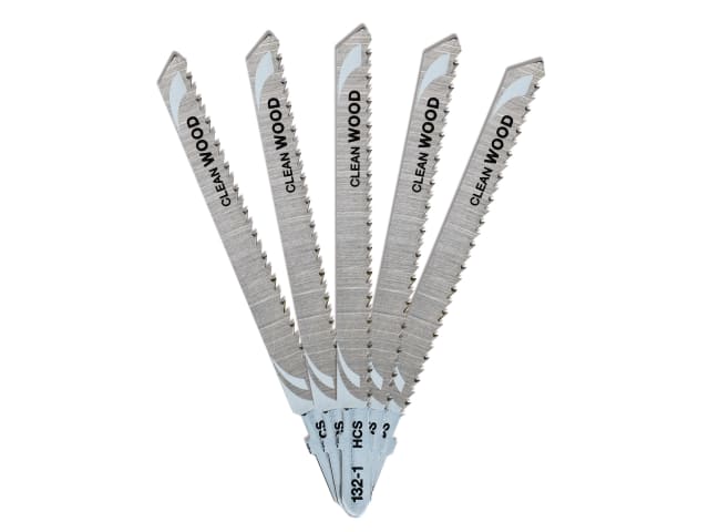 HCS Wood Jigsaw Blades Pack of 5 T101BR DEWDT2053QZ - Image 2