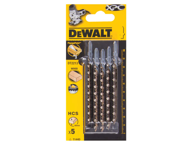 XPC HCS Wood Jigsaw Blades Pack of 5 T144D DEWDT2213QZ - Image 3