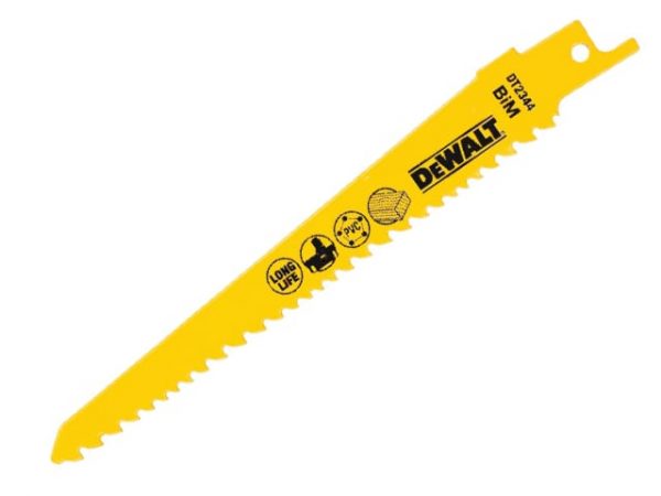 Bi-Metal Reciprocating Blade for Wood Cordless 152mm Pack of 5 DEWDT2344QZ