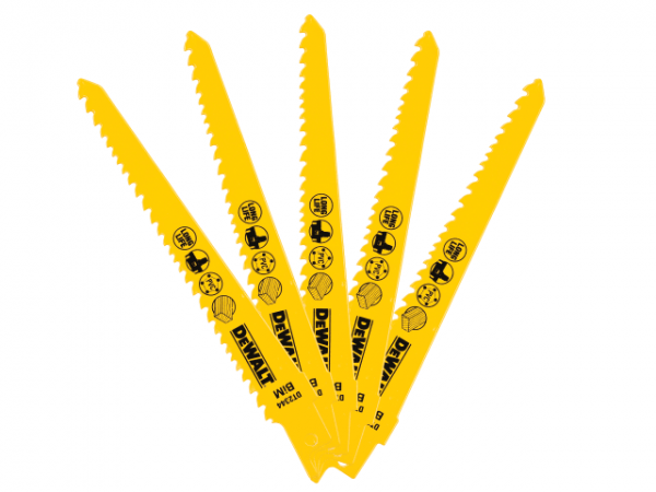 Bi-Metal Reciprocating Blade for Wood Cordless 152mm Pack of 5 DEWDT2344QZ - Image 2