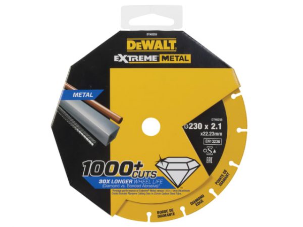 Extreme Metal Cut Off Saw Blade 230 x 22.23 x 2.10mm DEWDT40255QZ - Image 2