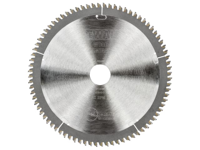 Series 40 Circular Saw Blade 216 x 30mm x 80T TCG/Neg DEWDT4286QZ