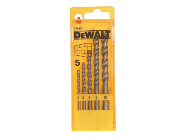 Masonry Drill Set 5 Piece 4-10mm DEWDT6952QZ