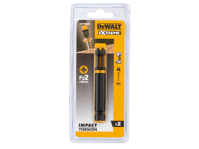 Extreme Impact Torsion Bits PZ2 x 85mm (Pack 2) DEWDT70566QZ - Image 3