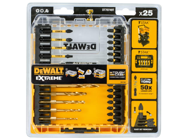 DT70749T FLEXTORQ Drill Drive Set - 25 Piece DEWDT70749T - Image 2