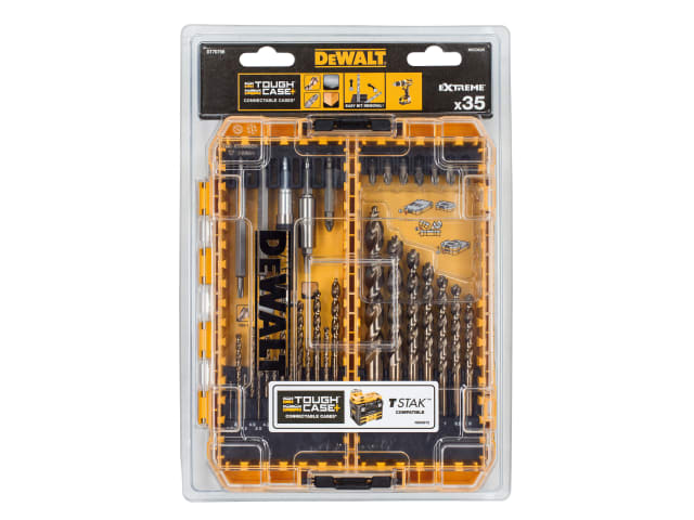 DT70756 Mixed Drill & Bit Set -  35 Piece DEWDT70756QZ