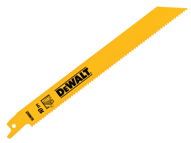 Bi-Metal General Purpose Reciprocating Blade 203mm x 10 TPI (Pack 5) DEWDT90383QZ