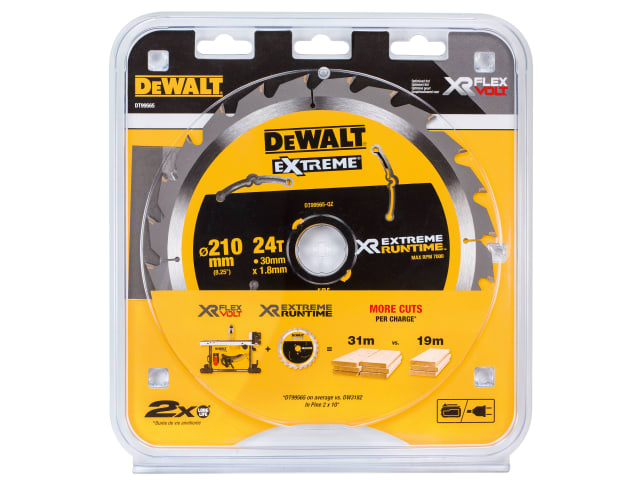 FlexVolt XR Table Saw Blade 210 x 30mm x 24T DEWDT99565QZ - Image 2