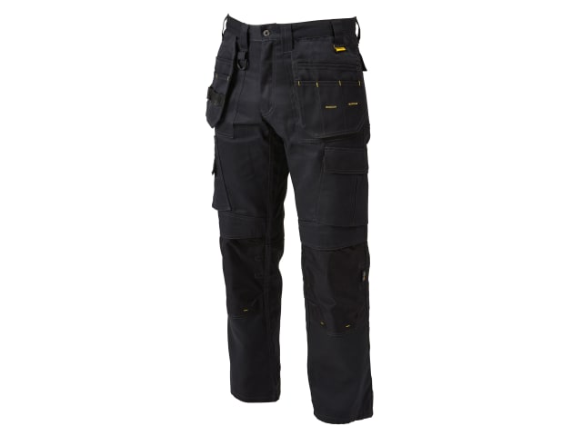 Pro Tradesman Black Trousers Waist 40in Leg 33in DEWPROT4033