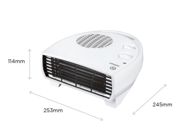Flat Fan Heater With Thermostat 3kW DIMDXFF30TSN - Image 2
