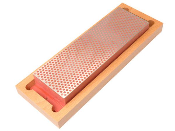 Diamond Whetstone 200mm Wooden Box Red 600 Grit Fine DMTW8F
