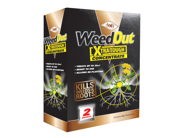 WeedOut Xtra Tough Weedkiller Concentrate 2 x Sachets DOFFFC002DOF