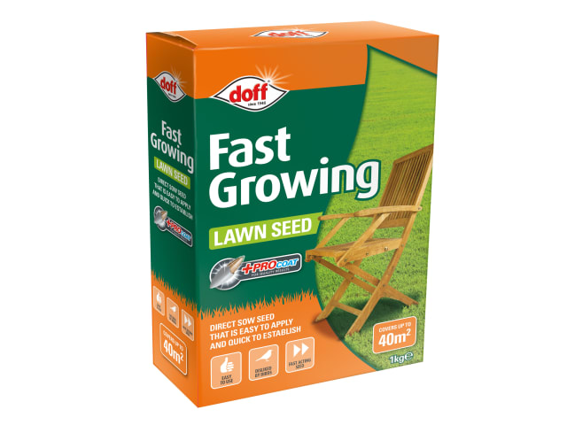 Fast Growing Lawn Seed 1kg DOFFLCA00DOF