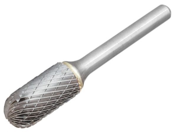 Solid Carbide Bright Rotary Burr Ball Nosed Cylinder 6 x 6mm DOR805606