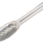 Solid Carbide Rotary Bright Burr Oval 6 x 6mm DOR809606