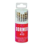 A094 No.419 HSS TiN Coated Drill Set of 19 1.00mm-10.00mm x 0.5mm DORA094419