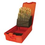 A095 Set 202 A002 HSS TiN Coated Jobber Drill Set of 51 1.0-6.0 x 0.1mm DORA095202