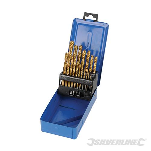 Titanium-Coated HSS Drill Bit Set 19pce 19pce DS49