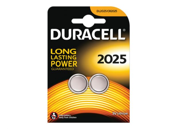 CR2025 Coin Lithium Battery (Pack 2) DURCR2025
