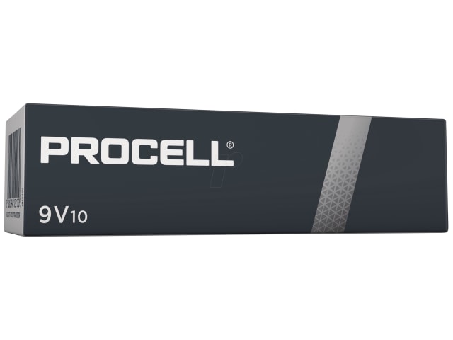 9V PROCELL® Alkaline Batteries (Pack 10) DURPRO9V - Image 2
