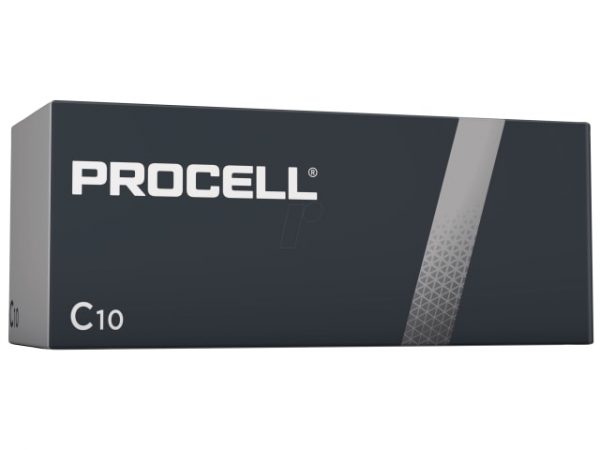C Cell PROCELL® Alkaline Batteries (Pack 10) DURPROC - Image 2