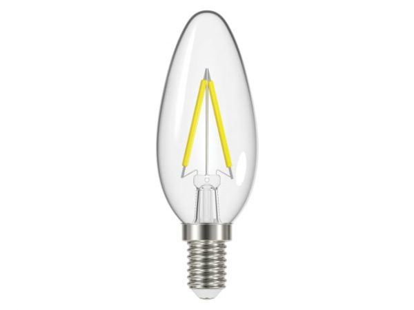 LED SES (E14) Candle Filament Non-Dimmable Bulb -  Warm White 470 lm 4W ENGS12869