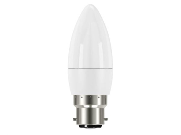 LED BC (B22) Opal Candle Non-Dimmable Bulb -  Warm White 470 lm 5.9W ENGS8850