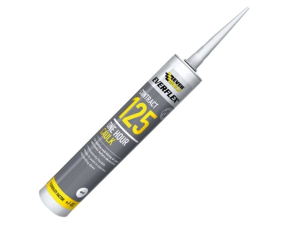 One Hour Caulk 125 White 380ml EVB125C4