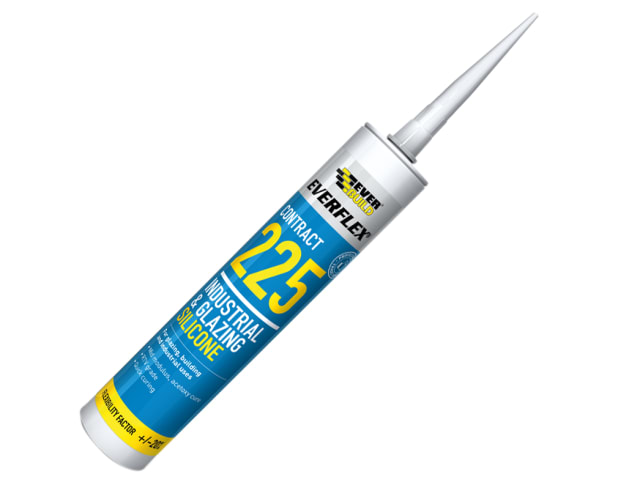 Industrial & Glazing Silicone White 295ml 225 EVB225WH