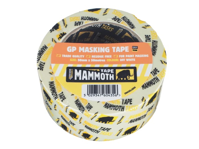 Mammoth Retail Masking Tape 19mm x 50m EVB2MT19