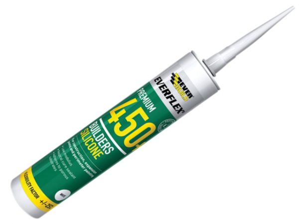 450 Builders Silicone Sealant White 300ml EVB450WH