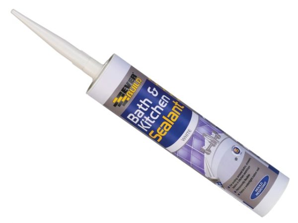 Bath & Kitchen Sealant White 290ml EVBBATHWH