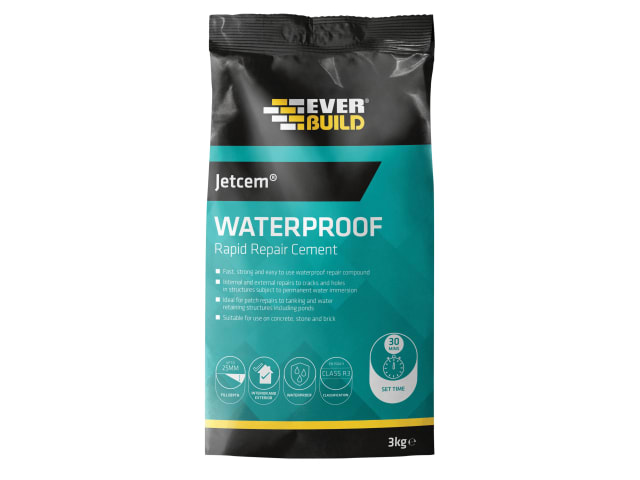 Jetcem Waterproofing Rapid Set Cement (Single 3kg Pack) EVBJETWAT3