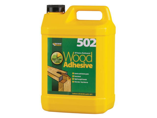 502 All Purpose Weatherproof Wood Adhesive 5 litre EVBWOOD5