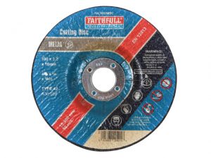 Depressed Centre Metal Cut Off Disc 100 x 3.2 x 16mm FAI1003MDC