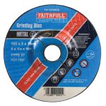 Depressed Centre Metal Grinding Disc 100 x 5 x 16mm FAI1005MDG