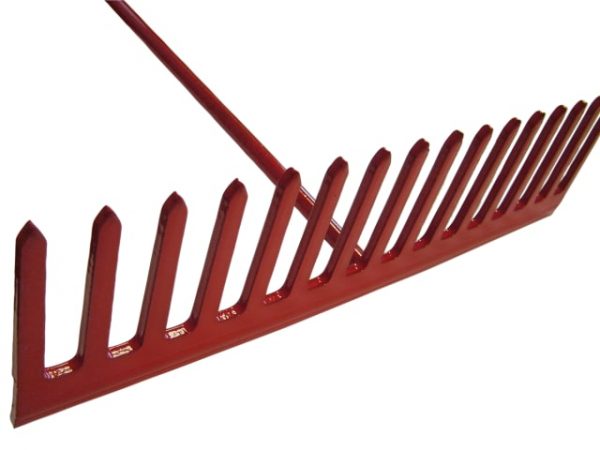 Asphalt Rake 16 Flat Teeth - Tubular Steel Shaft FAIASP - Image 2