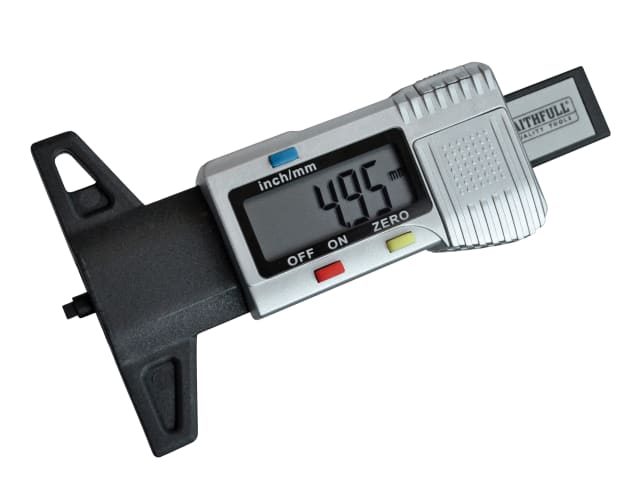 Tyre Depth Gauge Digital Readout 0-25mm FAIAUDEPTH