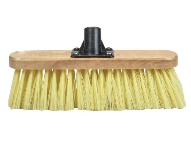 Soft Cream PVC Bristle Broom Head 300mm (12in) Threaded Socket FAIBRSOFT12R