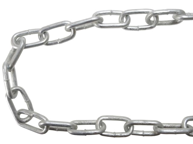 Galvanised Chain Link 5mm x 25m Reel - Max. Load 160kg FAICHGL525