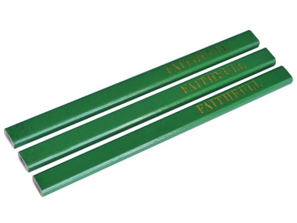 Carpenter's Pencils - Green / Hard (Pack 3) FAICPG - Image 2