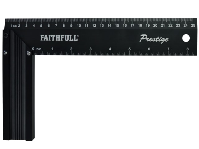Prestige Try Square Black Aluminium 250mm (10in) FAICS10CNC
