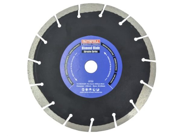 Abrasive Diamond Blade 230 x 22.23mm FAIDB230ABR